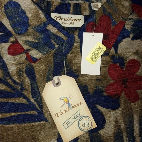 roundtree & yorke Caribbean big man pure silk - Picture 1 of 4